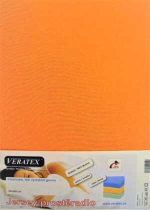 veratex Jersey prostěradlo 80x220 cm (č.20-meruňková)