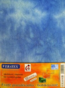veratex Froté prostěradlo batika 90x200/17cm modrá batika