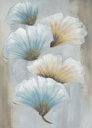 ArtFir Obraz KVĚTY 528B | béžová 50 x 70 cm