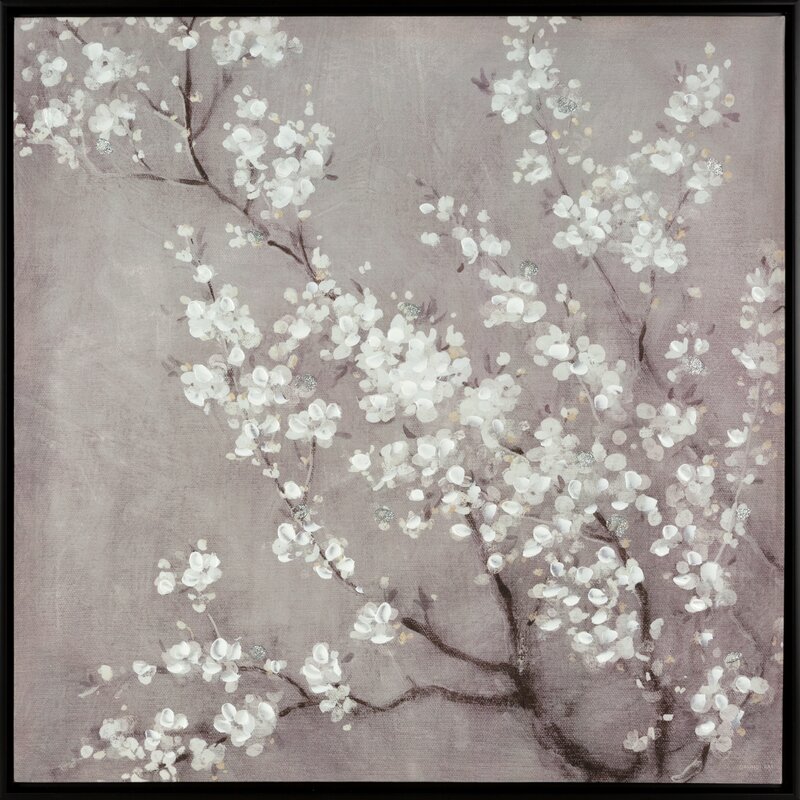 ArtFir Obraz KVĚTY 545B | béžová 60 x 60 cm