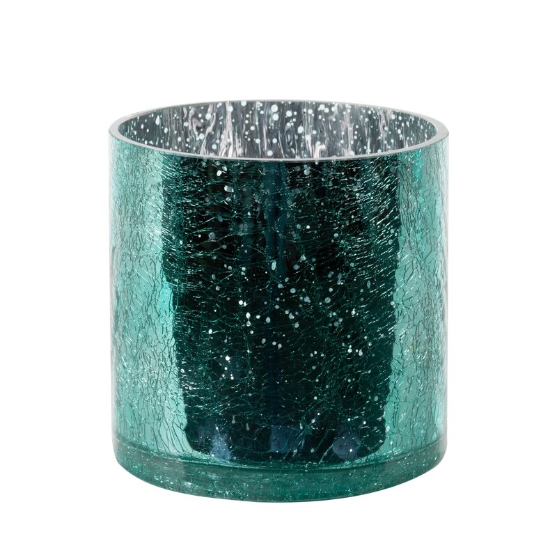 ArtFir Skleněný obal na květináč VERRE 5 | tyrkysová 12 cm