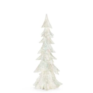 ArtFir Vánoční dekorace STROMEK 190 | bílá/stříbrná 18 x 16 x 44 cm