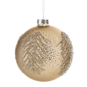 ArtFir Vánoční dekorace KOULE 444 | skleněná zlatá 10 cm