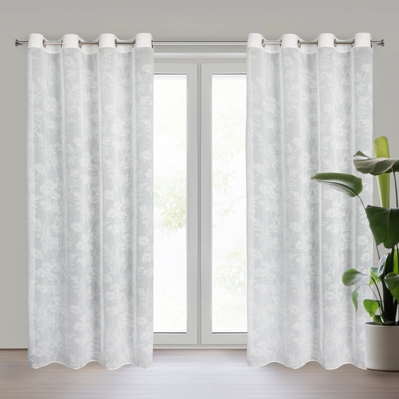 ArtFir Záclona POLY K | bílá 140 x 250 cm