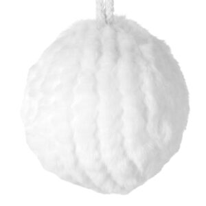 ArtFir Vánoční dekorace KOULE 62 | bílá 10 cm