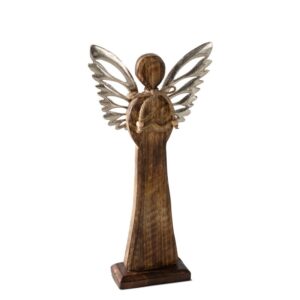 ArtFir Vánoční dekorace ANJEL 11 | hnědá 17 x 5 x 34 cm
