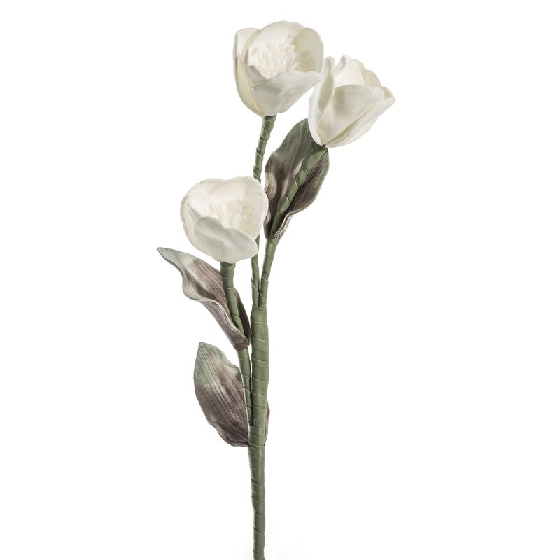 ArtFir Umělý květ FLORE 518 | krémová 65 cm