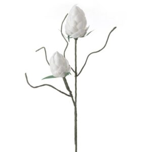 ArtFir Umělý květ FLORE 738 | bílá 93 cm