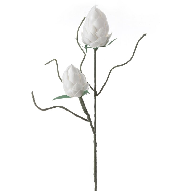 ArtFir Umělý květ FLORE 738 | bílá 93 cm