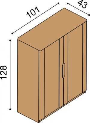 Komoda JELÍNEK FLABO 2DD6 Materiál: Dub