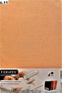 veratex Froté prostěradlo 90x200/20cm (č.11-lososová)