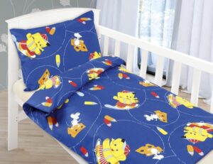 veratex Dětské povlečení bavlna Agáta Tm. modré slůně 90x135