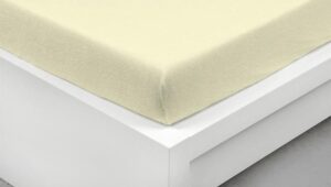 Greno Bambusové froté prostěradlo 100x200 krémové