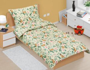 veratex Povlečení bavlněné Junior zajíček v lupení 140x200