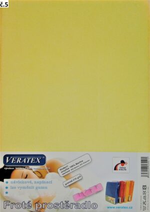 veratex Froté prostěradlo 200x240 cm (č. 5-sv.žlutá)