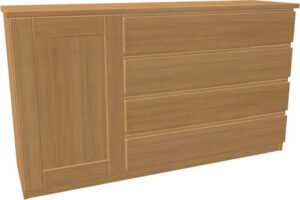 Komoda JELÍNEK DALILA LUX Y3DZ Materiál: Dub