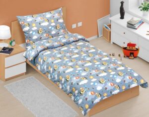veratex Povlečení bavlněné Junior medvídek v letadle 140x200