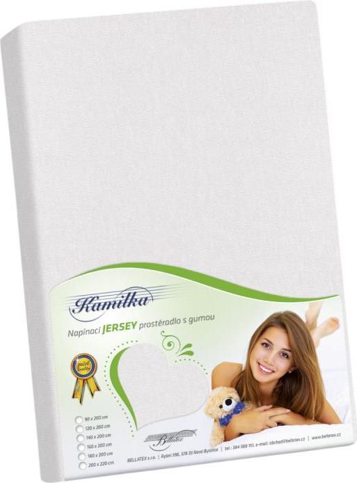 veratex Prostěradlo jersey bílá 90x200 cm