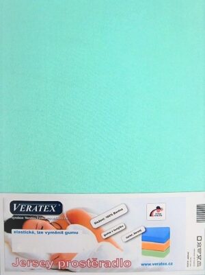 veratex Jersey prostěradlo 80x200/25 cm (č.26-tyrkysová)