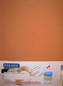 veratex Jersey prostěradlo 80x220 cm (č.34-sv.rezavá)