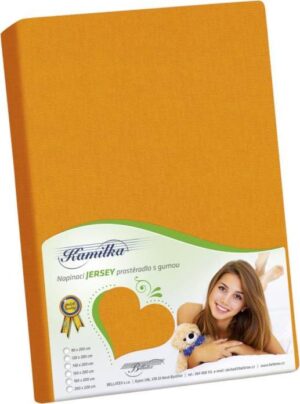 veratex Prostěradlo jersey oranžová 120x200 cm