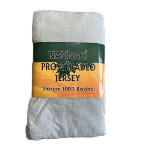 ECOMATRACE Prostěradlo napínací Jersey bavlna šedé 120x200
