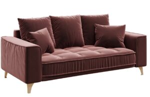 Devichy Sametová pohovka Chloe 204 cm