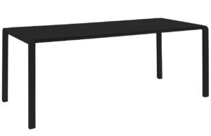 Černý kovový zahradní jídelní stůl ZUIVER VONDEL 214 x 97 cm