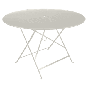 Světle šedý kovový skládací stůl Fermob Bistro 117 cm