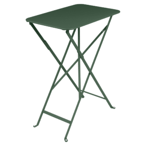 Tmavě zelený kovový skládací stůl Fermob Bistro 37 x 57 cm