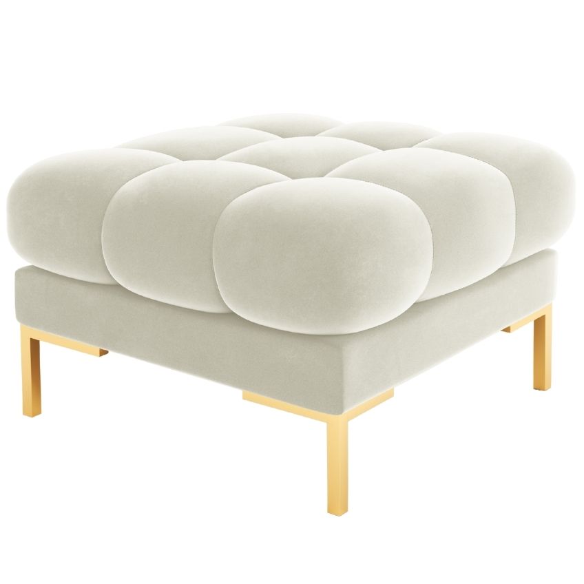 Micadoni Sametová podnožka Mamaia 60 x 60 cm