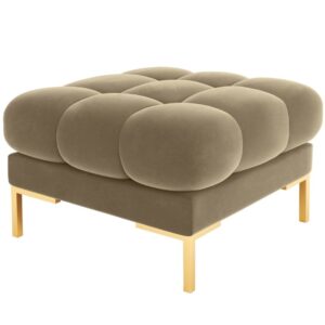 Micadoni Sametová podnožka Mamaia 60 x 60 cm