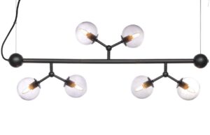 Halo Design Skleněné závěsné světlo Atom 80 cm