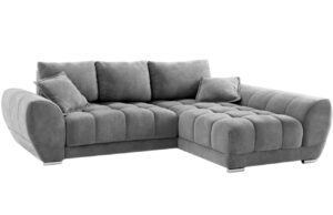 Windsor & Co Sametová rozkládací pohovka Nuage 285 cm