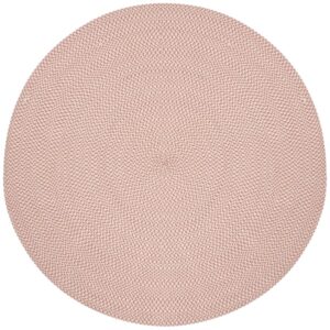 Červený látkový koberec Kave Home Rodhe ⌀ 150 cm