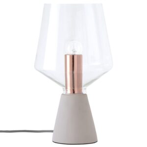 Somcasa Šedá stolní lampa Aina 35 cm