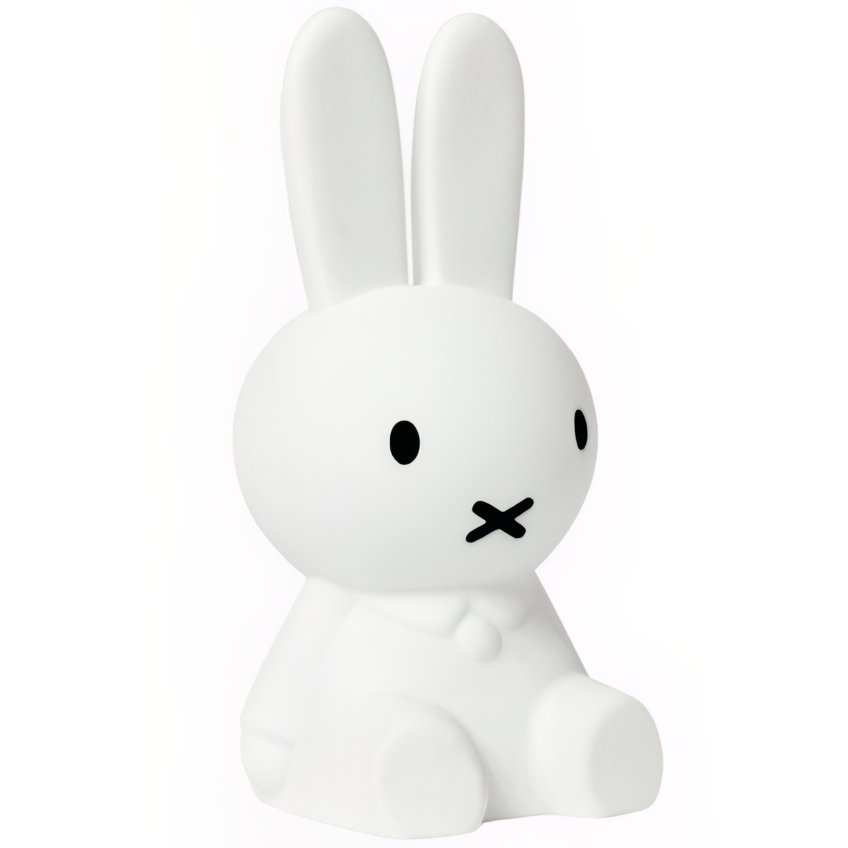 Bílá plastová dětská LED lampa Mr. Maria Miffy 11 cm