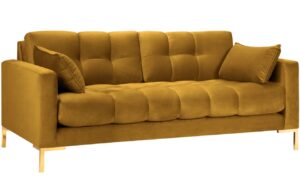 Micadoni Sametová pohovka Mamaia 177 cm