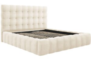 Micadoni Sametová postel Mamaia 180 x 200 cm s úložným prostorem