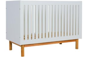 Bílá lakovaná dětská postýlka Quax Mood 60 x 120 cm