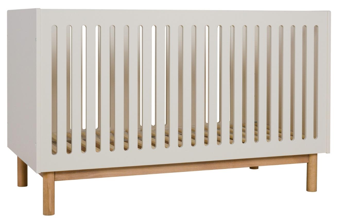 Béžová dětská postýlka Quax Mood 70 x 140 cm