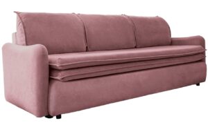 Miuform Sametová rozkládací pohovka Tender Eddie 214 cm