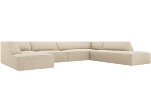 Micadoni Manšestrová rohová pohovka Ruby 366 cm