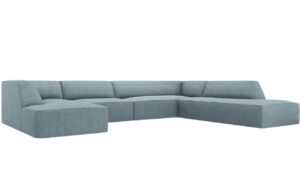 Micadoni Manšestrová rohová pohovka Ruby 366 cm