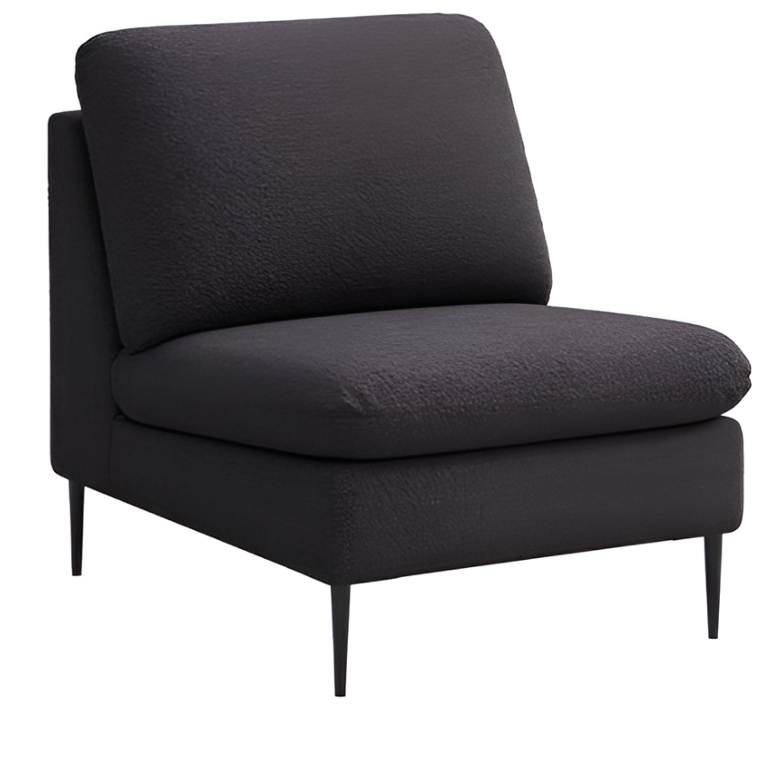 Rodier Černé čalouněné křeslo Belle