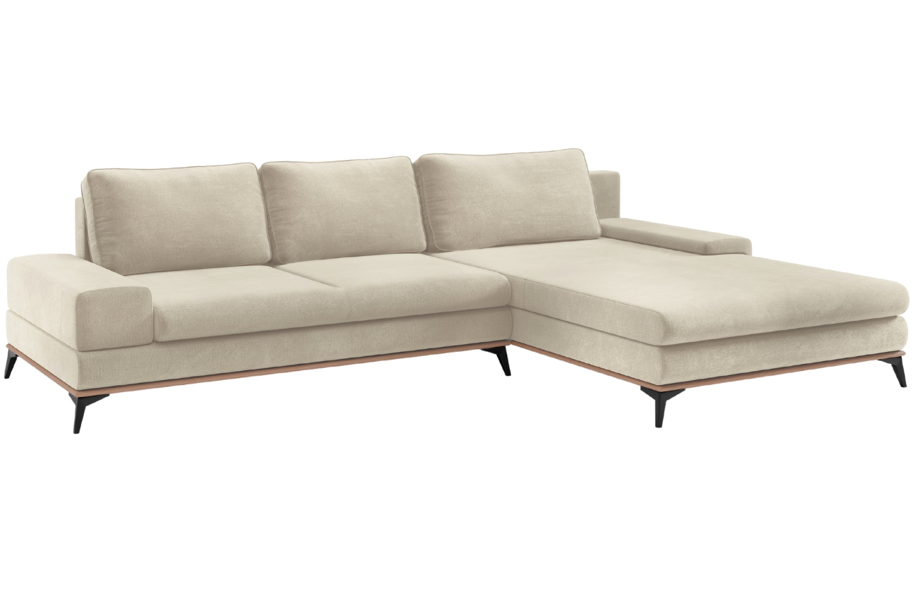 Windsor & Co Sametová rozkládací pohovka Astre 315 cm