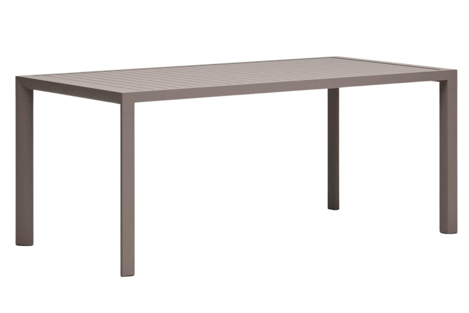 Hnědý kovový zahradní jídelní stůl Kave Home Culip 180 x 90 cm