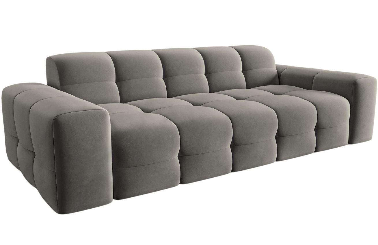 Micadoni Sametová pohovka Kendal 222 cm