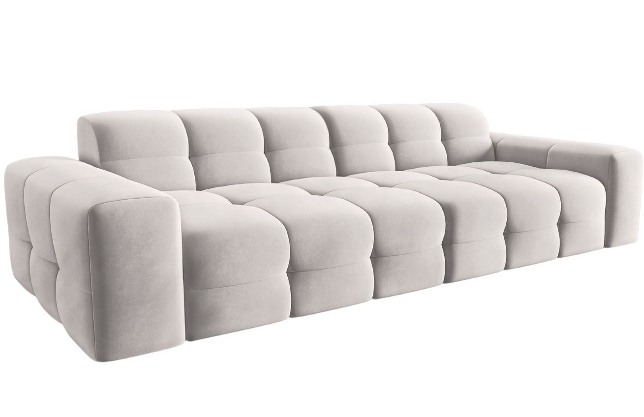 Micadoni Sametová pohovka Kendal 255 cm