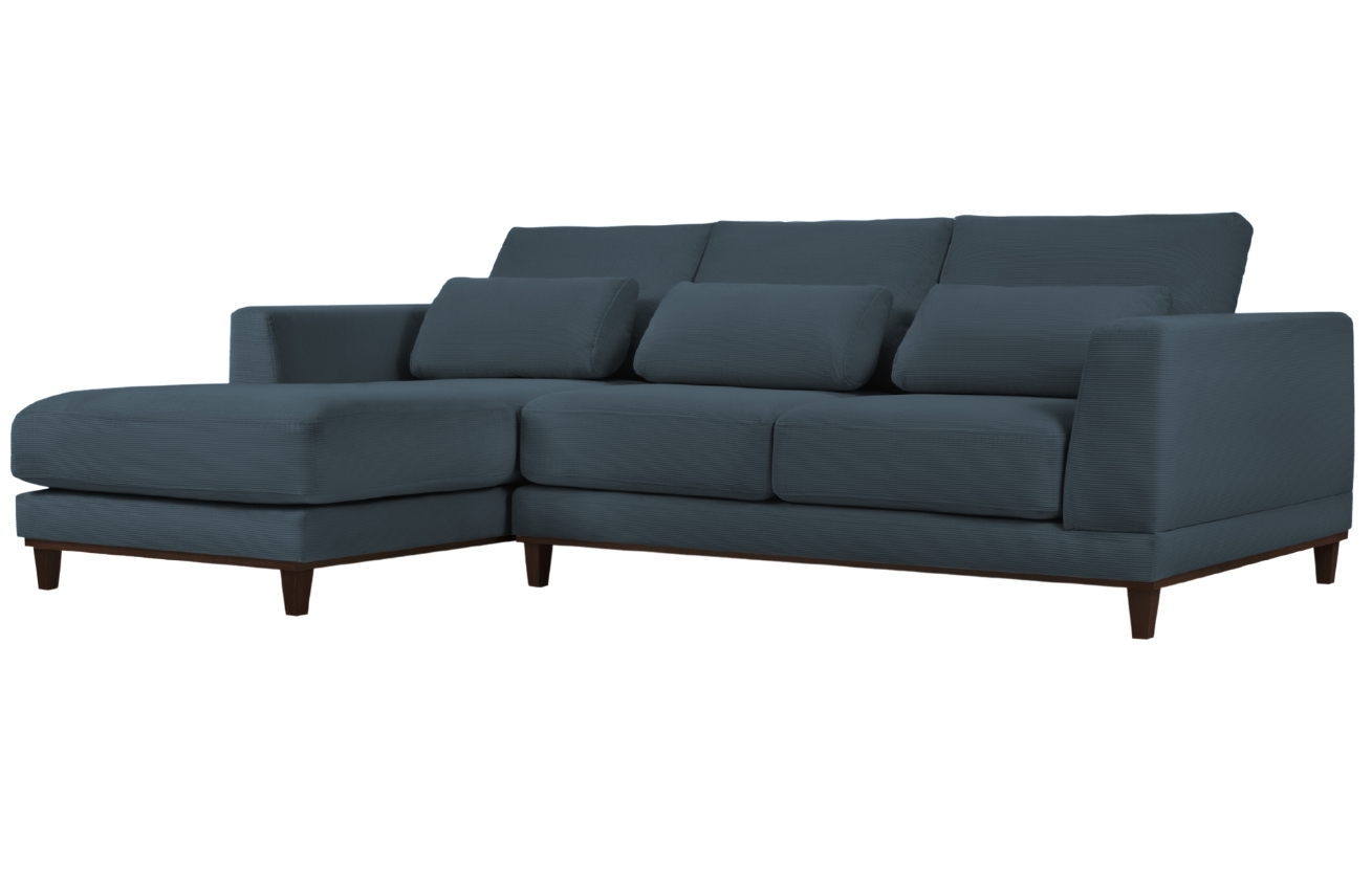 Windsor & Co Manšestrová rohová pohovka Leon 260 cm